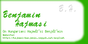 benjamin hajmasi business card